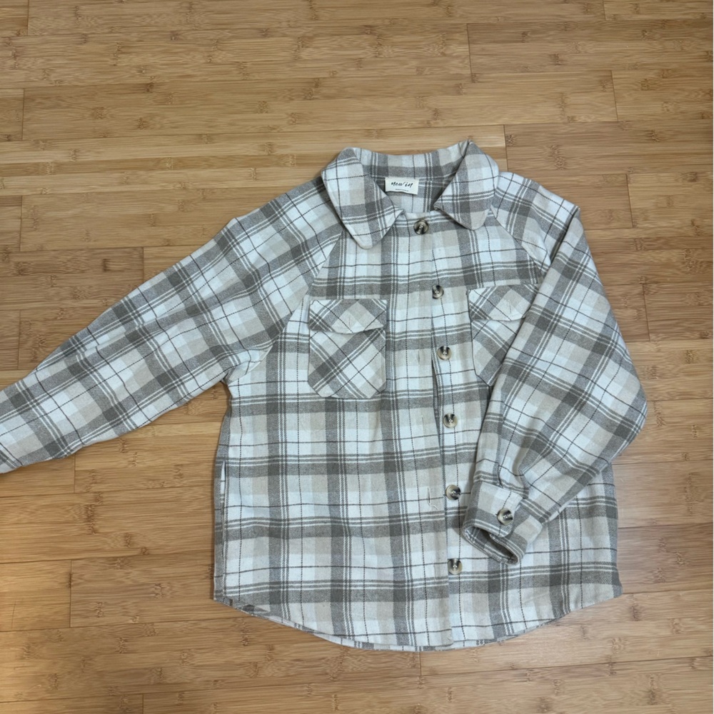 Plaid Button-Up Shacket